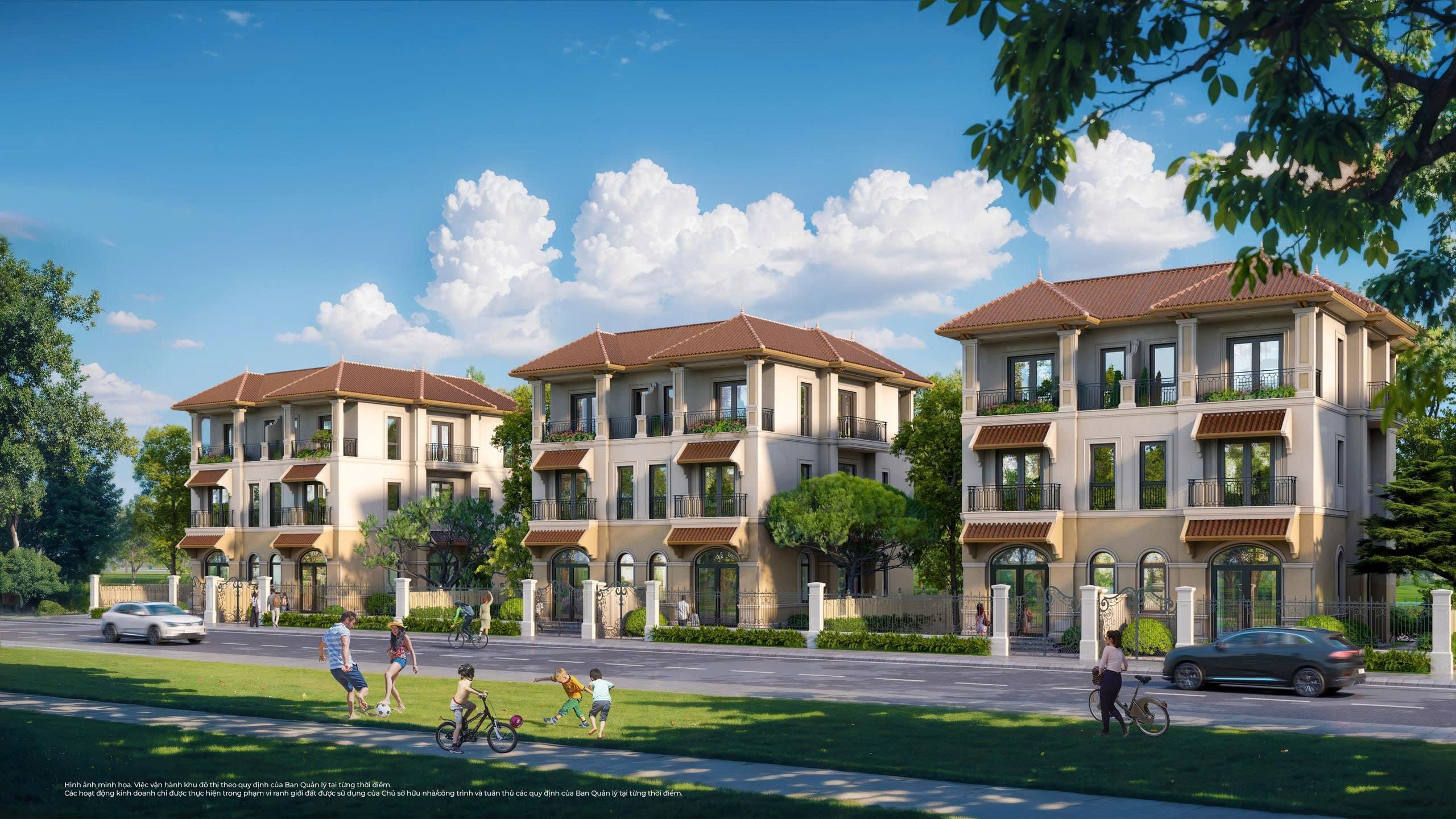 Cần bán biệt thự song lập hướng Nam bàn giao mặt ngoài 3 tầng 1 tum Eldora Riverside Hữu Lũng